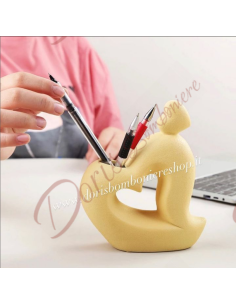 Bomboniere utili originali ed economiche per matrimonio vaso porta penne cuore cm 14.5x16.5 2