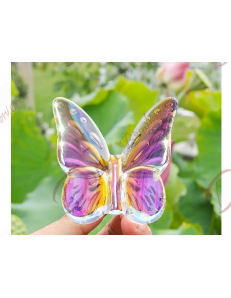 Bomboniera preziosa tema farfalla in vetro cristallato produzione artiginale bomboniere originali Bomboniera preziosa tema farfalla in vetro cristallato produzione artiginale bomboniere originali