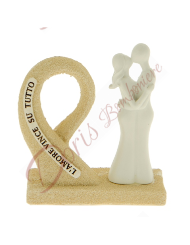 Faveurs de mariage bague couple romantique et originale modèle 9x9 cm nouveauté 2023