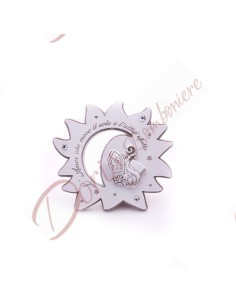 Konfirmationsgeschenk für Junge oder Mädchen Sonne mit heiligem Symbol made in Italy 16 cm