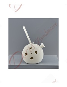 Original and useful favors in ceramic, air freshener balloons with white LED