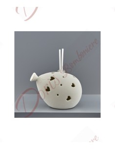 Bomboniere battesimo utili ideale anche per comunione o cresima palloncino led profumatore bianco