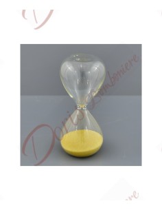Dove yellow sand hourglass favors cm 10 time duration 3 minutes in glass