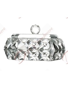 Bomboniere matrimonio nozze scatola cofanetto portagioie di cristallo k9 con coperchio per gioielli