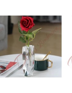 Bomboniere vaso in cristallo matrimonio anniversario di nozze dalle linee eleganti e moderne 2