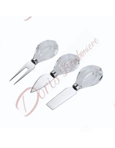 Useful and original crystal wedding favors set of 3-piece cheese knives 2