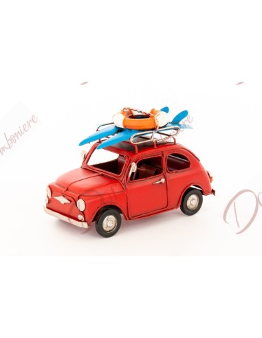 Favors voiture jouet voiture 500 couleur rouge 15 cm