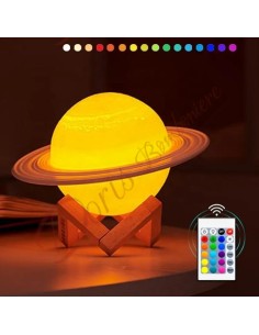 Favorise le lampadaire avec télécommande La lumière LED change de couleur sur le thème de l'astronomie