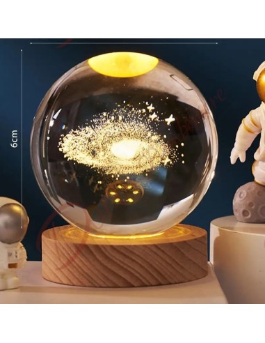 Bomboniere affascinante lampada di design nebula a tema astronomia cielo e stelle 6 CM