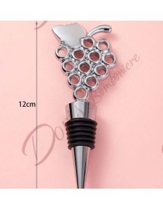 Bomboniere tappo bottiglia con uva matrimonio nozze a tema uva vino utile ed originale 2