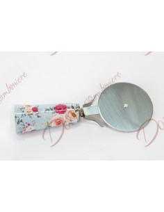 Bomboniere matrimonio utili e originali da cucina tagliapizza con manico fiori in ceramica 54051 2