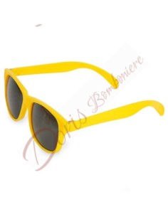 Lunettes de soleil basiques protection UV400 pour adultes JAUNE