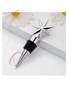 Useful favors metal bottle stopper with six-pointed star wedding Christmas holiday party gadget