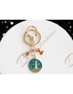 Pas cher faveurs petit prince porte-clés en métal utile avec fois étoile lune planète rose 2