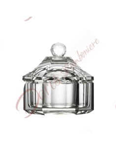 Schmuckschatulle für Hochzeitsgeschenke oder Hochzeitstag, Kristallbox mit achteckigem Deckel