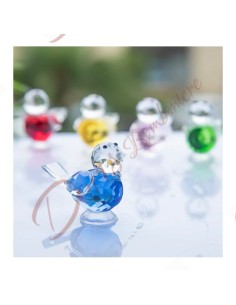L'oiseau de cristal favorise l'oiseau moineau de couleur bleu cristal k9 2