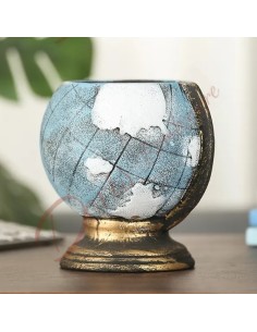 Originelle Hochzeitsgeschenke zum Thema Reise 2024, Vintage-Stil, Globus-Pflanzenhalter-Vase