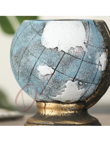 Bomboniere originali matrimonio tema viaggio 2024 vaso porta pianta globo stile vintage