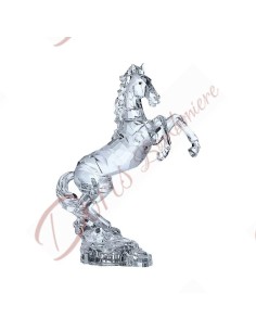Bomboniere matrimonio cavallo in resina di cristallo trasparente scultura artistica originale