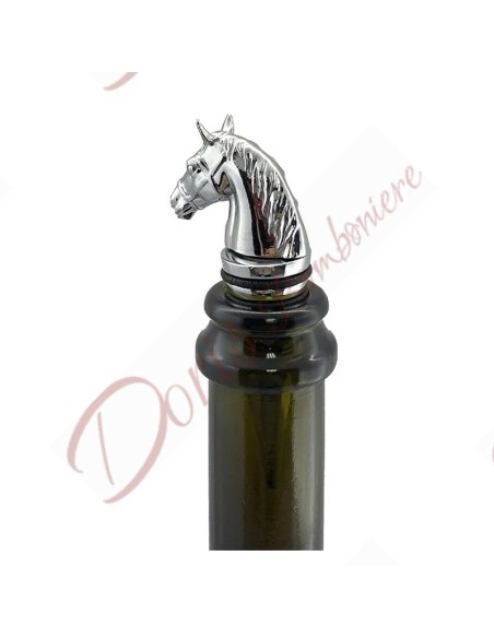 Bomboniere utili da cucina tappo di bottiglia in metallo con cavallo matrimonio comunione cresima gadget Bomboniere utili da cucina tappo di bottiglia in metallo con cavallo matrimonio comunione cresima gadget