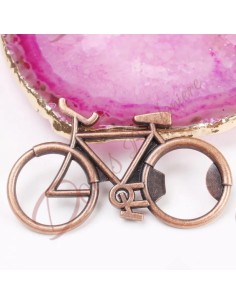Bomboniere bicicletta apribottiglie in metallo colore rame bomboniera sportiva amanti dello sport