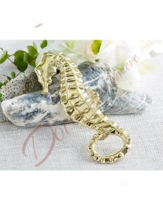 Sea theme favors new collection seahorse bottle opener in gold color metal