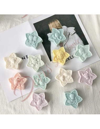 Star-shaped zodiac sign baptism birthday favors