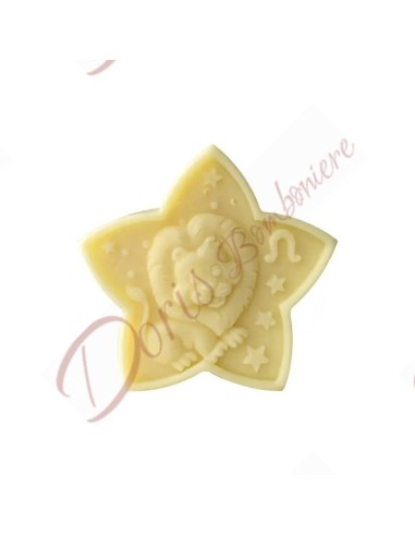Bomboniere compleanno battesimo candela segno zodiacale a forma di stella