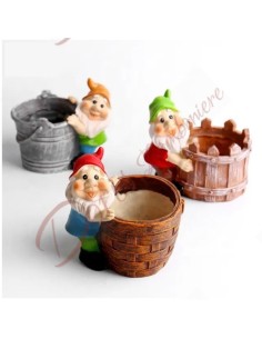 Cache-pot succulent en résine nains nains en résine 2