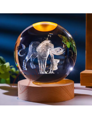 Leo zodiac sign favors theme astrology astronomy led lamp 8 cm