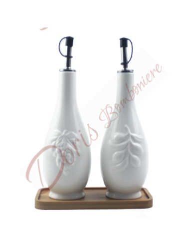 Favor 2024 wedding ceramic oil and vinegar holder set useful for the kitchen