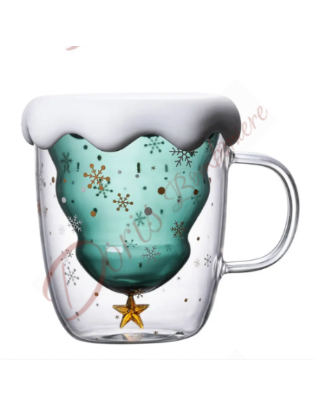 Bomboniera tazza natalizia originale con albero di natale gadget regalo 250 ml Bomboniera tazza natalizia originale con albero di natale gadget regalo 250 ml