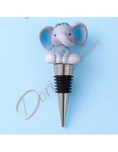 Favors useful for baptism communion baby boy elephant bottle cap