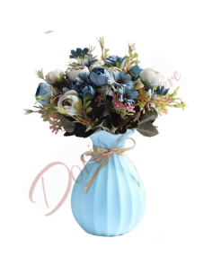 Bomboniere matrimonio nozze vaso disponibile in rosa bianco e azzurro in ceramica 2