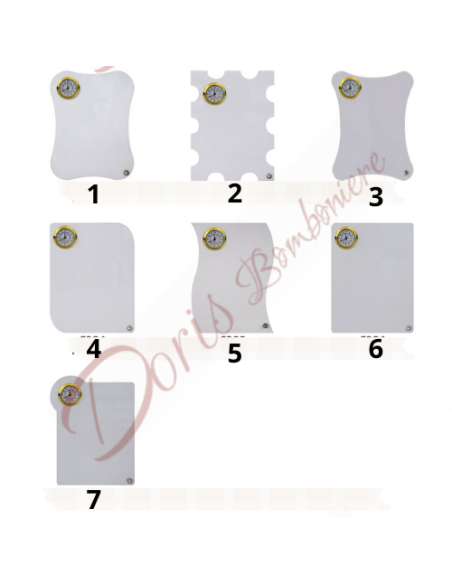 Bomboniera personalizzata con fotografia orologio da tavolo per battesimo comunione matrimonio 19x14 Bomboniera personalizzata con fotografia orologio da tavolo per battesimo comunione matrimonio 19x14