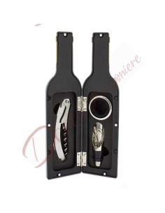 Bomboniera tema vino utile Set 4 pezzi vino in bottiglia 2