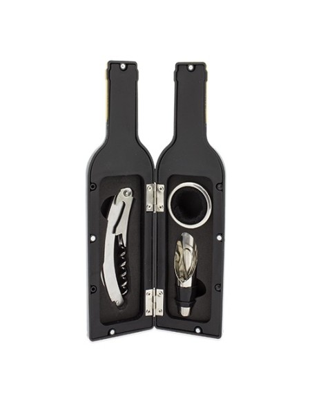 Bomboniera tema vino utile Set 4 pezzi vino in bottiglia