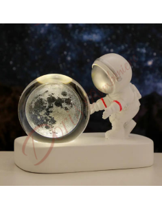 Favor gadget gift astronaut led glass lamp with moon