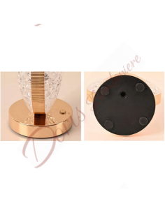 Hochzeitsbevorzugung in runder Kristalllampe mit 3 eleganten Farben und modernem Design 2