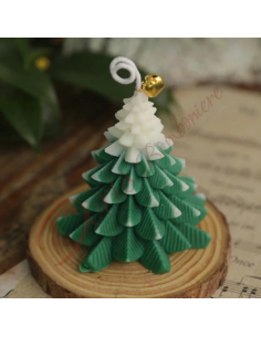 Christmas favor corporate gadget gift Christmas tree candle GREEN 8x7 cm