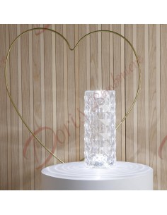 Bomboniera utile per matrimonio lampada nuova collezione Claraluna 2024 h 21 cm 24138