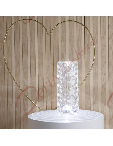 Useful wedding favor, lamp from the new Claraluna 2024 collection, h 21 cm