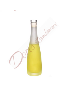 Bomboniera gadget bottiglia per liquori vuota in vetro neutra o personalizzata con nomi o logo
