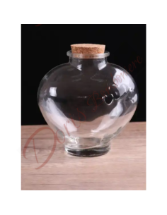 Personalized empty glass bottle favor for spirits 600 ml