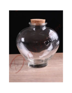 Personalized empty glass bottle favor for spirits 600 ml