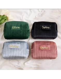 Clutch bag in velvet color of your choice, personalized gadget gift idea