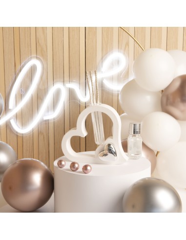 Bomboniere matrimonio anniversaio profumatore con cuore argentato 24182