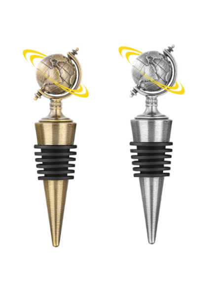 Faveurs de mariage thème voyage monde rotatif globe utile bouchon pour bouteille Faveurs de mariage thème voyage monde rotatif globe utile bouchon pour bouteille