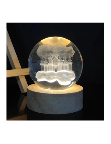 LED Lamp Favors with Enchanted Castle - Magic Illuminates Your Special Moments