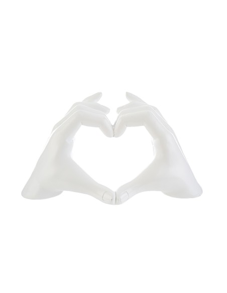 Heart wedding favors formed by hand in white resin 23x9x13 cm 56571 Heart wedding favors formed by hand in white resin 23x9x13 cm 56571